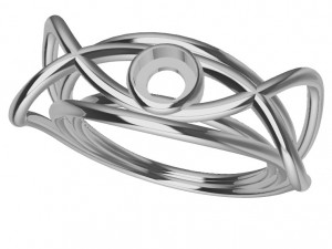 ring with wood 3D Druckmodell