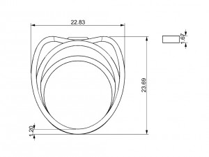 ring with wood 3D Druckmodell