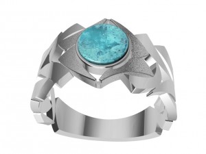 ring with wood and other 3D Print Model