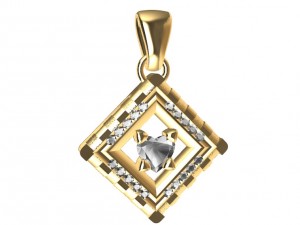 valentines day pendant 3D Print Model