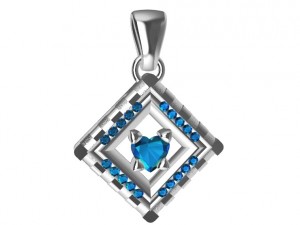 valentines day pendant 3D Print Model