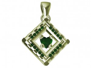 valentines day pendant 3D Print Model