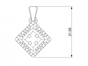 valentines day pendant 3D Print Model