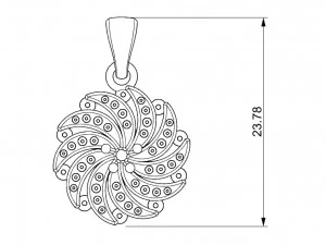 valentines day pendant 3D Print Model