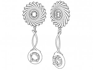 earrings 3D-Druckmodell