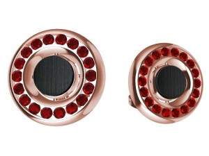 earrings with gems and wood 3D Принт Модель