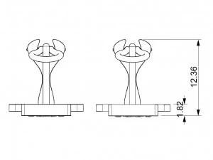 earrings with wood and gems 3D Print Model