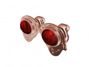 earrings with opal 3D Print Model