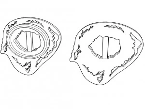 earrings with opal 3D Print Model