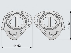 earrings with opal 3D Принт Модель