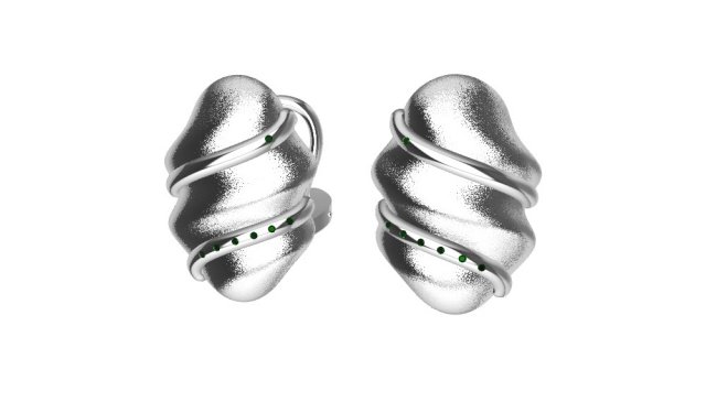 earrings 3D-printmodel .c4d .max .obj .3ds .fbx .stl .blend 