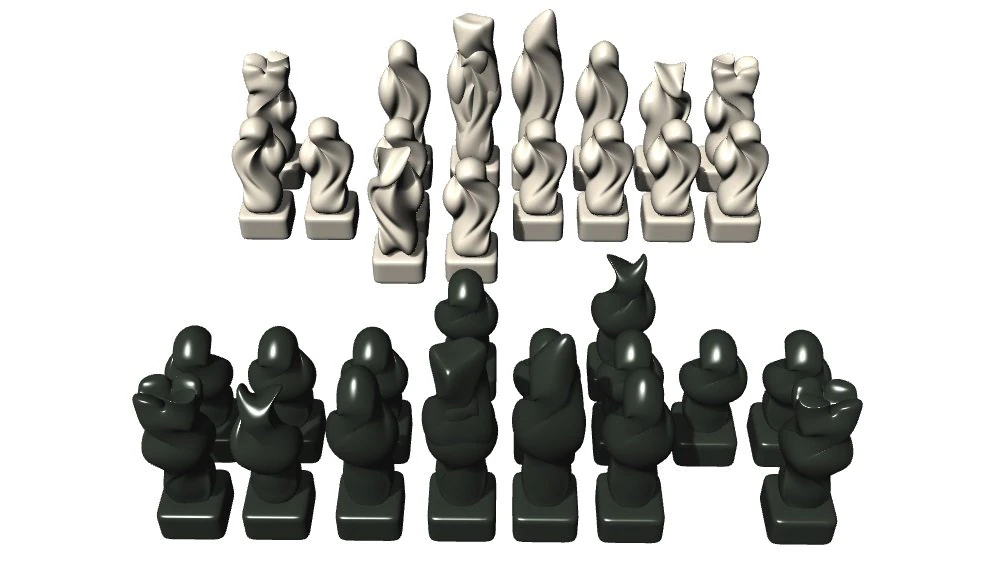 chess 3D Print Model .c4d .max .obj .3ds .fbx .stl .blend 
