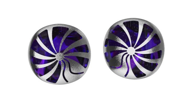 earrings with enamel 3D Print Model .c4d .max .obj .3ds .fbx .lwo .lw .lws