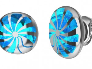 earrings with enamel 3D 프린트 모델