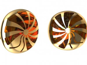 earrings with enamel 3D 프린트 모델