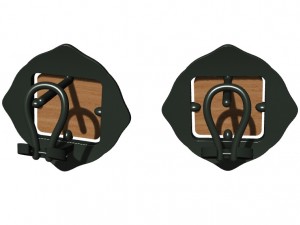 earrings with wood and other 3D Print Model