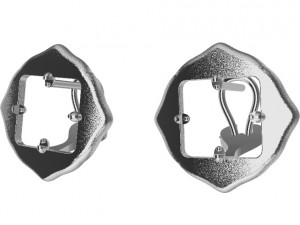 earrings with wood and other 3D Print Model