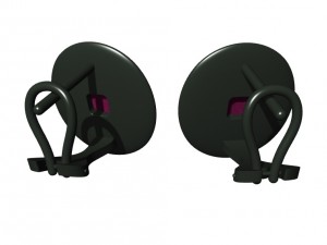 earrings with wood and other Modelo de Impressão 3D