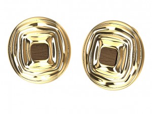 earrings with wood and other Modelo de Impressão 3D