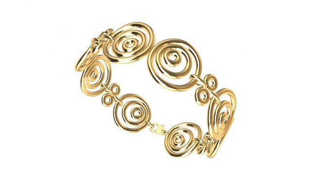 bracelet 3Dプリントモデル .c4d .max .obj .3ds .fbx .stl .blend 