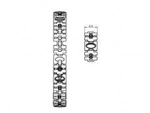 bracelet with gems wood and other Model Cetak 3D