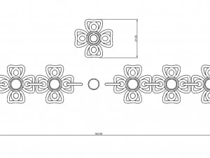 bracelet with turqueoise 3D Print Model