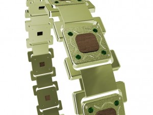 bracelet with gems - wood and other 3D 프린트 모델