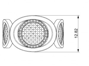 ring with gems Modèles 3D en vedette