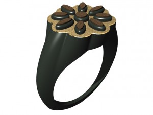 ring with wood 3D 프린트 모델