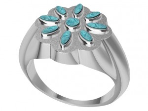 ring with wood 3D 프린트 모델