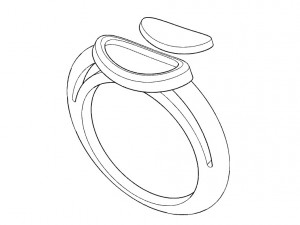 ring with rubber 3D-Druckmodell