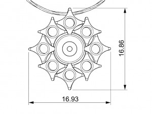 pendant with gem 3D Print Model