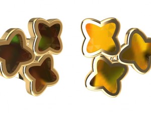 earrings with enamel Model do druku 3D