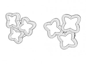 earrings with enamel Model do druku 3D