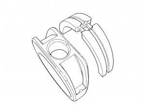 bicolor ring with gem Modello di stampa 3D