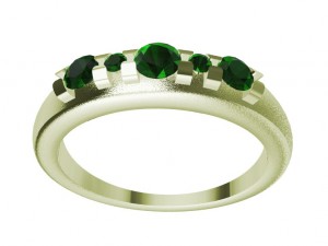 ring with gems 3D-Druckmodell