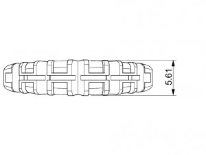 anel bicolor com pedras preciosas Modelo de Impressão 3D
