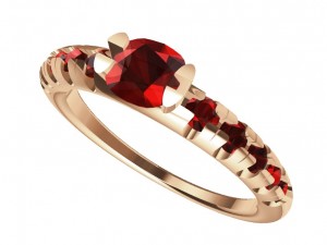 ring with gems 3Dプリントモデル