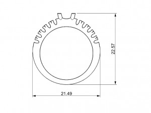 ring with gems 3Dプリントモデル