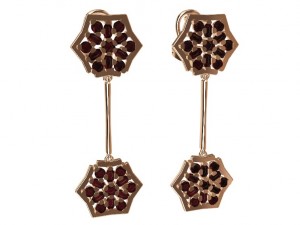 earrings with gems 3D Принт Модель