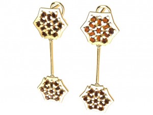 earrings with gems 3D Принт Модель