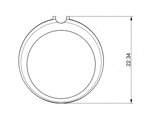 bicolor ring with gems 3D 프린트 모델