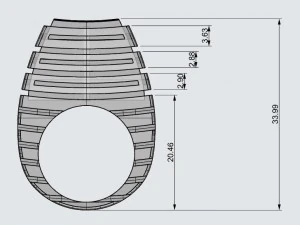 silver ring with wood 3D Print Model