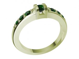 ring with gems 3D printmodel