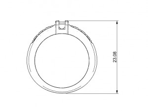 ring with gems 3D printmodel