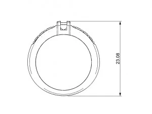 ring with gems 3D Print Model