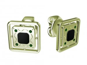 earrings with gems 3D Print Model