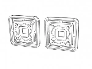 earrings with gems 3D Print Model