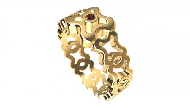 a different ring 3D Print Model .c4d .max .obj .3ds .fbx .stl .blend 