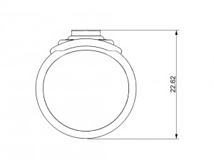 ring with ebany or other Model Cetak 3D